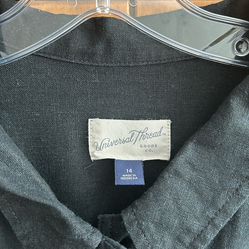Universal Thread Black Button-Front Jumpsuit - Picture 2 of 4